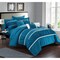 Chic Home 10-Piece Aero Pleated and Ruffled Bed in a Bag Comforter and Sheet Set